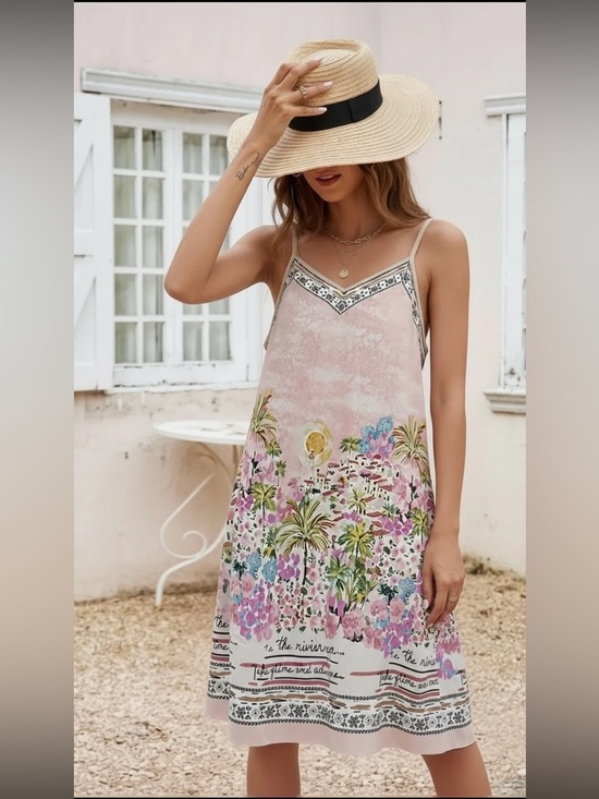 ShopEvelynne Dresses & Skirts - MADE IN ITALY Bohemian Floral Slip Dress Available in Lots of Colors